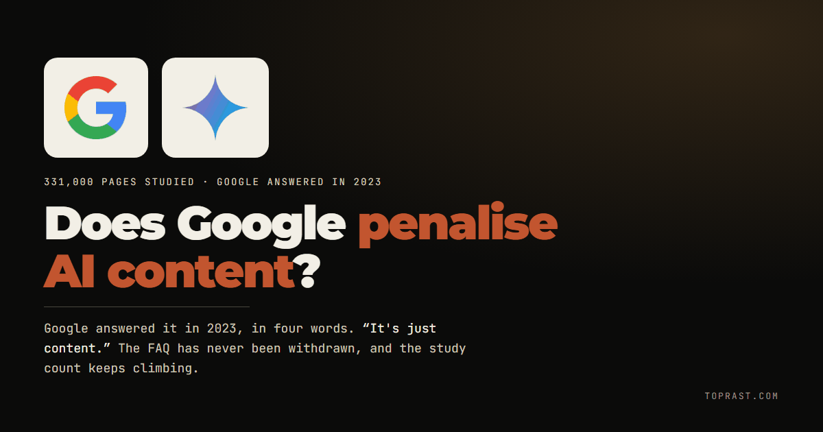 Does Google penalise AI content? Google answered in four words